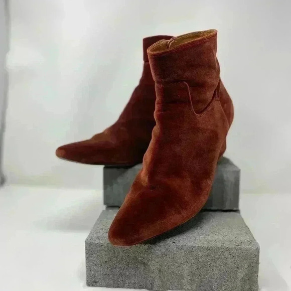 Miista Rust Velvet Boot